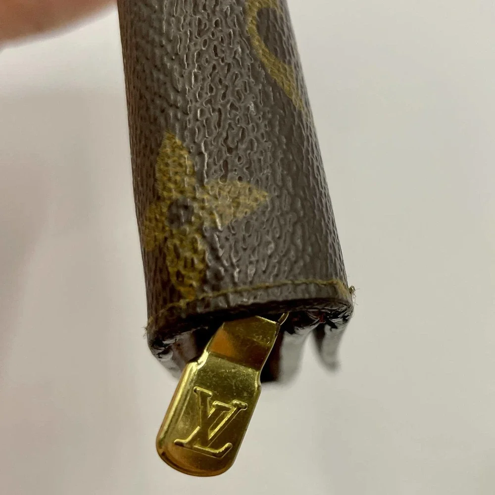 Louis Vuitton Tresor Monogram Wallet Vintage Porte Monnaie Brown Canvas - Picture 6 of 13